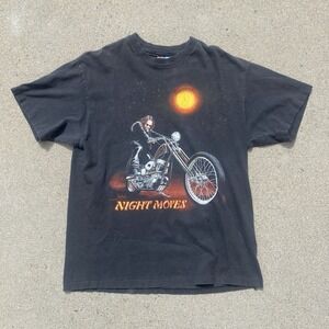 Vintage 90s Easyriders Shirt David Mann Art 1993 Panhead Chopper Biker Rodeo L